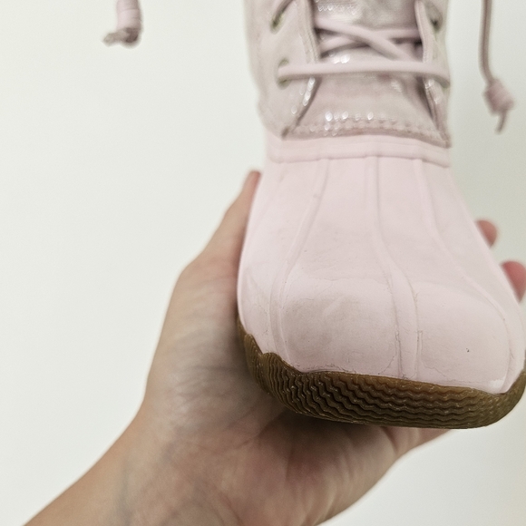 🩷S P E R R Y | Big Kids Saltwater Duck Boots | size 2M - Picture 9 of 16